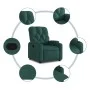 Sillón reclinable de tela verde oscuro de , Sillones - Ref: Foro24-372485, Precio: 190,33 €, Descuento: %