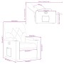 Dunkelgrüner Stoff-Liegesessel von , Sessel - Ref: Foro24-372485, Preis: 190,50 €, Rabatt: %