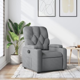 Sillón reclinable de tela gris claro de , Sillones - Ref: Foro24-372479, Precio: 194,71 €, Descuento: %