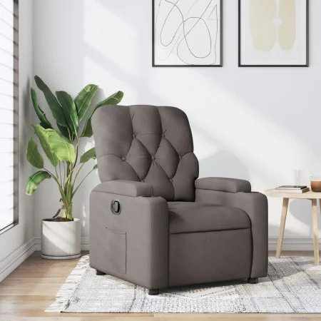 Sillón reclinable de tela gris taupe by , Armchairs - Ref: Foro24-372487, Price: 200,48 €, Discount: %