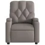 Sillón reclinable de tela gris taupe by , Armchairs - Ref: Foro24-372487, Price: 200,48 €, Discount: %