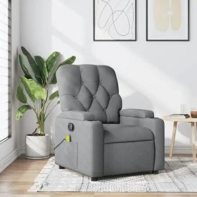 Sillón reclinable de masaje de tela gris claro by , Armchairs - Ref: Foro24-372491, Price: 265,00 €, Discount: %