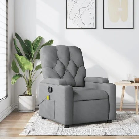Sillón reclinable de masaje de tela gris claro by , Armchairs - Ref: Foro24-372491, Price: 265,00 €, Discount: %