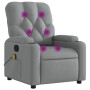 Sillón reclinable de masaje de tela gris claro by , Armchairs - Ref: Foro24-372491, Price: 270,24 €, Discount: %