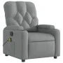 Sillón reclinable de masaje de tela gris claro by , Armchairs - Ref: Foro24-372491, Price: 265,00 €, Discount: %