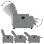 Sillón reclinable de masaje de tela gris claro by , Armchairs - Ref: Foro24-372491, Price: 270,24 €, Discount: %