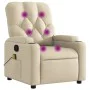 Cremefarbener Stoff-Massagestuhl mit Liegefunktion von , Sessel - Ref: Foro24-372500, Preis: 224,64 €, Rabatt: %