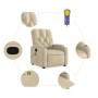 Cremefarbener Stoff-Massagestuhl mit Liegefunktion von , Sessel - Ref: Foro24-372500, Preis: 228,31 €, Rabatt: %