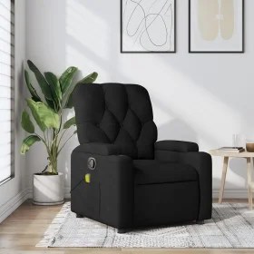 Sillón reclinable de masaje de tela negro by , Armchairs - Ref: Foro24-372493, Price: 220,64 €, Discount: %