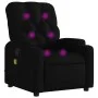 Sillón reclinable de masaje de tela negro by , Armchairs - Ref: Foro24-372493, Price: 220,63 €, Discount: %