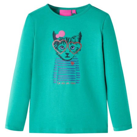 Langärmeliges leuchtend grünes Kinder-T-Shirt in Größe 104. von , Kinder-T-Shirts - Ref: Foro24-13580, Preis: 8,66 €, Rabatt: %