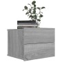 Mesitas de noche 2 uds contrachapada gris Sonoma 40x30x30 cm de vidaXL, Mesitas de noche - Ref: Foro24-815414, Precio: 58,67 ...