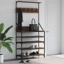 Perchero con zapatero roble marrón 90x34x184 cm by , Dresser Organizers and Bar Hangers - Ref: Foro24-837881, Price: 92,81 €,...