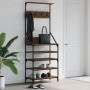 Perchero con zapatero roble marrón 70x34x184 cm by , Dresser Organizers and Bar Hangers - Ref: Foro24-837876, Price: 80,59 €,...