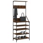 Perchero con zapatero roble marrón 70x34x184 cm by , Dresser Organizers and Bar Hangers - Ref: Foro24-837876, Price: 80,59 €,...