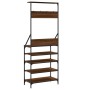 Perchero con zapatero roble marrón 70x34x184 cm by , Dresser Organizers and Bar Hangers - Ref: Foro24-837876, Price: 80,59 €,...