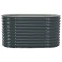 Gray galvanized steel flower bed 160x80x81 cm by vidaXL, Pots and planters - Ref: Foro24-45524, Price: 138,18 €, Discount: %