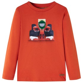 Camiseta infantil de manga larga naranja 116 de , Camisetas para niños - Ref: Foro24-12881, Precio: 8,60 €, Descuento: %