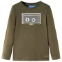 Kinder Langarmshirt in Khaki-Melange, Größe 140. von , Kinder-T-Shirts - Ref: Foro24-12713, Preis: 10,02 €, Rabatt: %