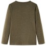 Kinder Langarmshirt in Khaki-Melange, Größe 140. von , Kinder-T-Shirts - Ref: Foro24-12713, Preis: 10,13 €, Rabatt: %