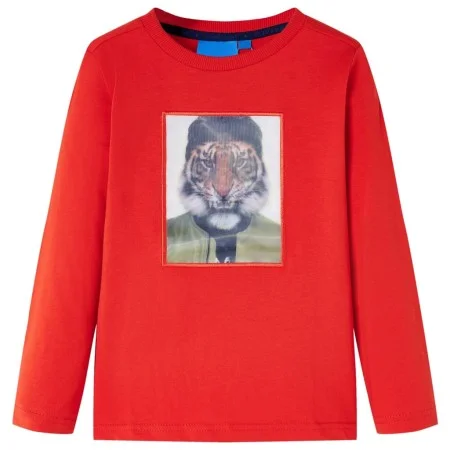 Kinder Langarmshirt rot 92 von , Kinder-T-Shirts - Ref: Foro24-13284, Preis: 8,59 €, Rabatt: %