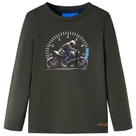 Kinder Langarmshirt in Khaki, Größe 92. von , Kinder-T-Shirts - Ref: Foro24-12654, Preis: 8,30 €, Rabatt: %