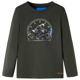 Kinder Langarmshirt in Khaki, Größe 92. von , Kinder-T-Shirts - Ref: Foro24-12654, Preis: 8,39 €, Rabatt: %