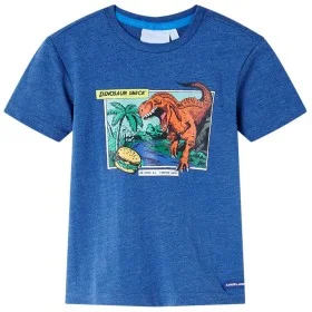 Kinder T-Shirt in dunkelblau meliert, Größe 128. von , Kinder-T-Shirts - Ref: Foro24-12242, Preis: 8,12 €, Rabatt: %