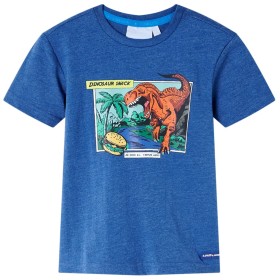 Kinder T-Shirt in dunkelblau meliert, Größe 128. von , Kinder-T-Shirts - Ref: Foro24-12242, Preis: 8,20 €, Rabatt: %