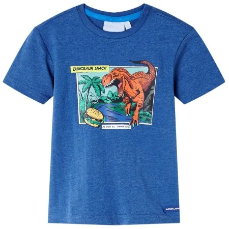 Kinder T-Shirt in dunkelblau meliert, Größe 128. von , Kinder-T-Shirts - Ref: Foro24-12242, Preis: 8,12 €, Rabatt: %