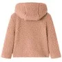 Chaqueta infantil con capucha pelo sintético borreguito coñac claro 128 by , Children's outerwear - Ref: Foro24-13872, Price:...