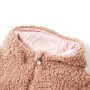 Kinderjacke mit Kapuze aus hellem cognacfarbenem Kunstfell und Futter aus Schafsfellimitat, Größe 128. von , Oberbekleidung f...