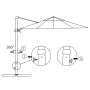 Cantilever parasol with anthracite gray aluminum pole 250x250 cm by vidaXL, Umbrellas - Ref: Foro24-44618, Price: 201,25 €, D...