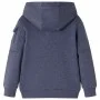Sudadera infantil con capucha y cremallera azul oscuro mélange 128 by , Kids T-shirts - Ref: Foro24-12952, Price: 17,61 €, Di...