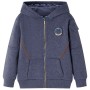 Sudadera infantil con capucha y cremallera azul oscuro mélange 104 by , Kids T-shirts - Ref: Foro24-12950, Price: 15,11 €, Di...