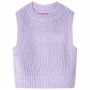 Chaleco infantil de punto color lila claro 92 de , Camisetas para niños - Ref: Foro24-14544, Precio: 13,46 €, Descuento: %