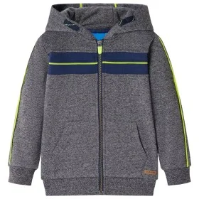 Sudadera infantil con capucha y cremallera gris mélange 140 by , Kids T-shirts - Ref: Foro24-13278, Price: 19,52 €, Discount: %