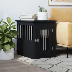 Jaula para perros madera de ingeniería negro 45x62x59 cm by , Dog kennels - Ref: Foro24-838310, Price: 68,33 €, Discount: %