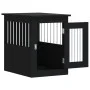 Hundekäfig aus schwarzem Ingenieurholz 45x62x59 cm von , Hundehütten - Ref: Foro24-838310, Preis: 65,01 €, Rabatt: %