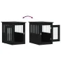 Hundekäfig aus schwarzem Ingenieurholz 45x62x59 cm von , Hundehütten - Ref: Foro24-838310, Preis: 65,01 €, Rabatt: %
