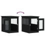 Hundekäfig aus schwarzem Ingenieurholz 45x62x59 cm von , Hundehütten - Ref: Foro24-838310, Preis: 66,01 €, Rabatt: %