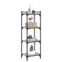 Bücherregal mit 4 Regalen aus grauem Sonoma-Ingenieurholz, 40x30x120 cm. von , Bücherregale und Regale - Ref: Foro24-837635, ...
