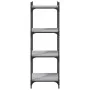 Librería 4 estantes madera ingeniería gris Sonoma 40x30x120 cm de , Librerías y estanterías - Ref: Foro24-837635, Precio: 44,...