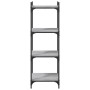 Librería 4 estantes madera ingeniería gris Sonoma 40x30x120 cm by , Bookcases and shelves - Ref: Foro24-837635, Price: 45,15 ...