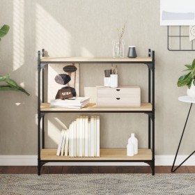 Bücherregal 3 Regale aus Eichenholz Sonoma 80x30x86 cm von , Bücherregale und Regale - Ref: Foro24-837668, Preis: 47,14 €, Ra...
