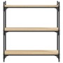 Bücherregal 3 Regale aus Eichenholz Sonoma 80x30x86 cm von , Bücherregale und Regale - Ref: Foro24-837668, Preis: 47,14 €, Ra...