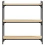Librería 3 estantes madera ingeniería roble Sonoma 80x30x86 cm de , Librerías y estanterías - Ref: Foro24-837668, Precio: 46,...