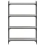Librería 4 estantes madera ingeniería gris Sonoma 80x30x120 cm de , Librerías y estanterías - Ref: Foro24-837675, Precio: 58,...