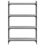 Librería 4 estantes madera ingeniería gris Sonoma 80x30x120 cm de , Librerías y estanterías - Ref: Foro24-837675, Precio: 59,...