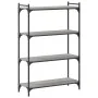 Librería 4 estantes madera ingeniería gris Sonoma 80x30x120 cm de , Librerías y estanterías - Ref: Foro24-837675, Precio: 58,...